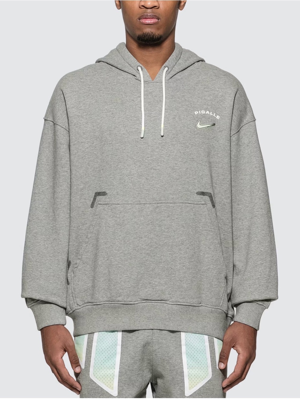Vtg Nike x Pigalle Hoodie Grey Size S – Missing Drawstrings